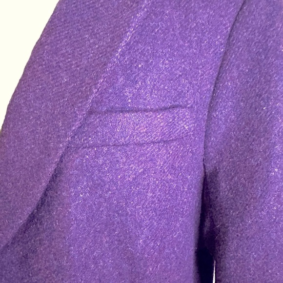 Talbots Wool Blazer Size 12 Plum - Picture 12 of 16